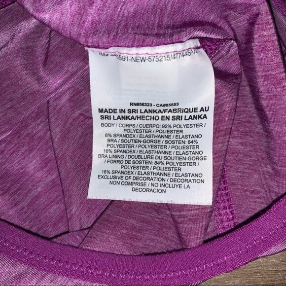Nike Pro Tank Top Size Extra Small XS Red Purple Loose Training Inside 2-In-1 - Picture 9 of 10